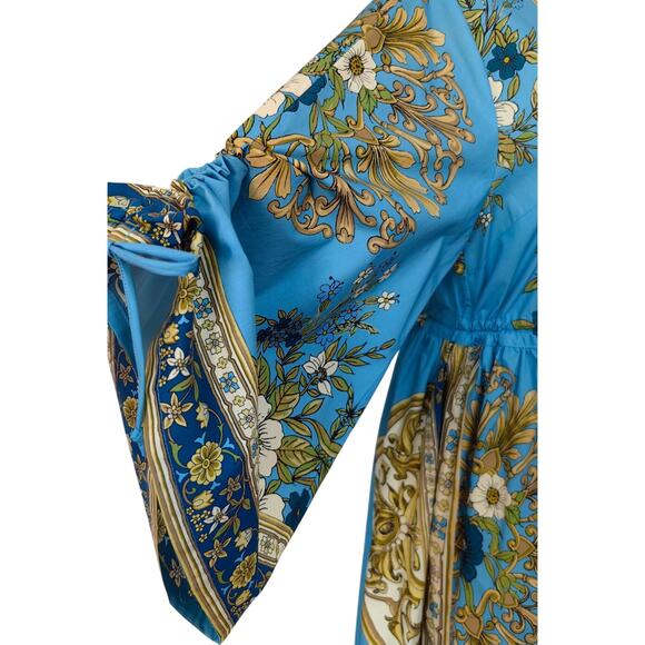 Alemais Blue Cassie Pool Midi Dress US 2 - Picture 11 of 14